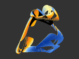 Polynomial B 3D Strange Attractor