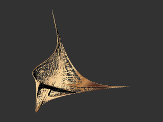 Polynomial B 3D Strange Attractor