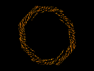 Polynomial Sin 3D Strange Attractor