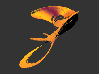 Quartic 3D Strange Attractor